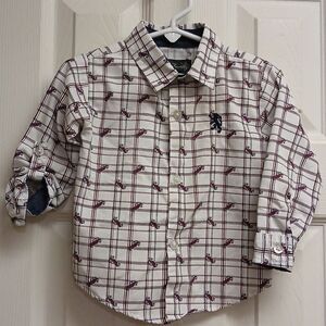 🩷English Laundry, Boys Long Sleeved Button Up Dress Shirt, Size 18M